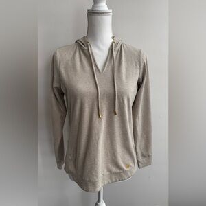 Michael Kors Women’s Oatmeal V-Nevk Pullover Hoodie